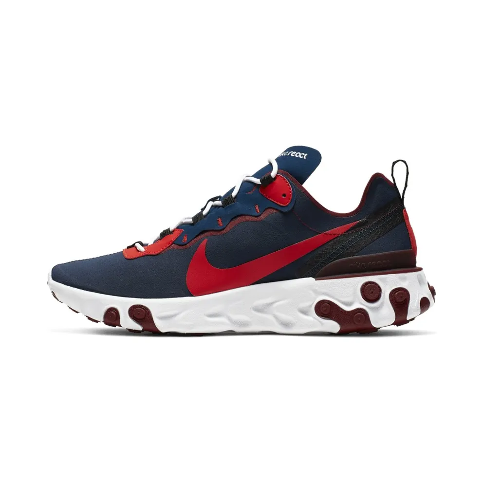 Nike React Element 55 Rabid Panda Blue Void/Team Red-White-Habanero Red (CJ0769-400)