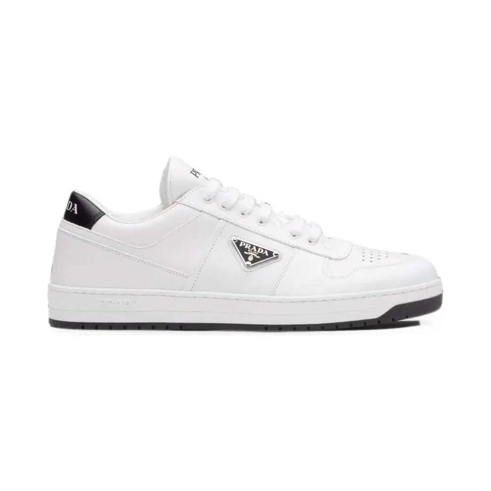 Prada Downtown leren sneakers – Weiß (2EE3643LJ8)
