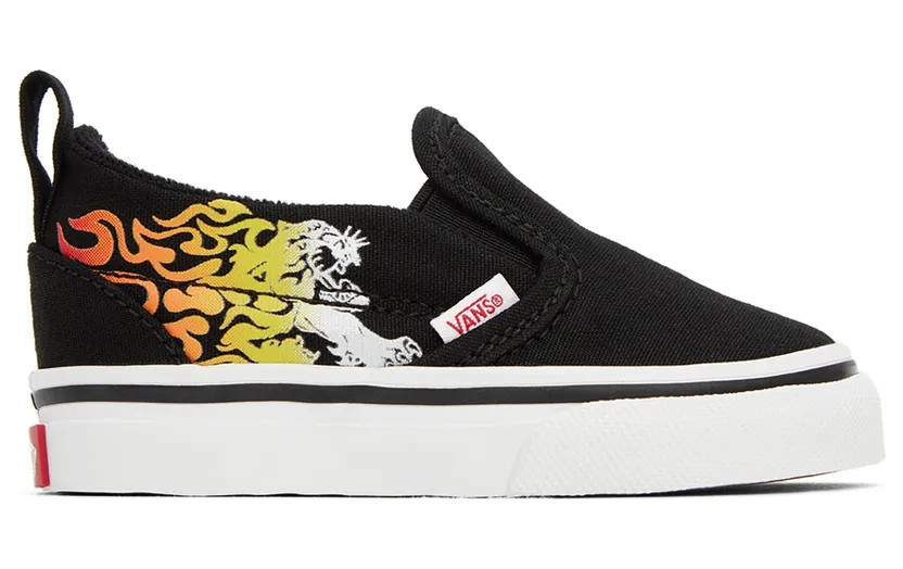 Vans Baby Black Slip-On V Sneakers (VN0A3488YHU)