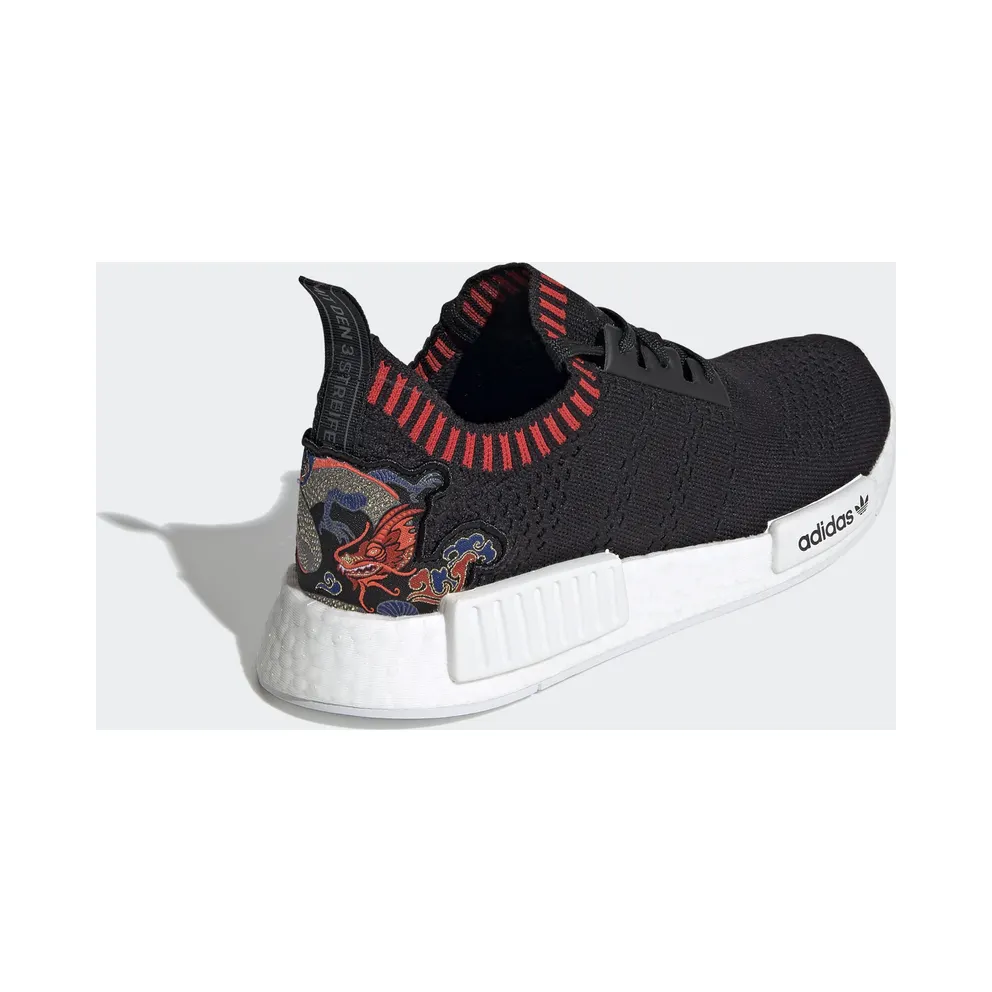 adidas NMD R1 Primeknit Dragon Patch Core Black/Core Black/Red (EH2238)