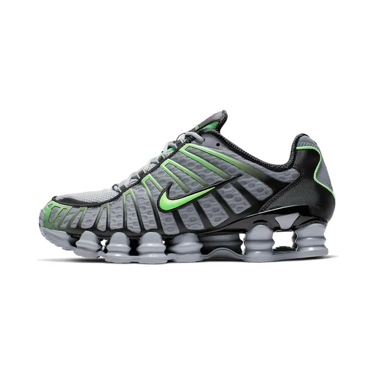 Nike Shox TL “Wolf Grey / Black / Lime Blast” (AV3595-005)