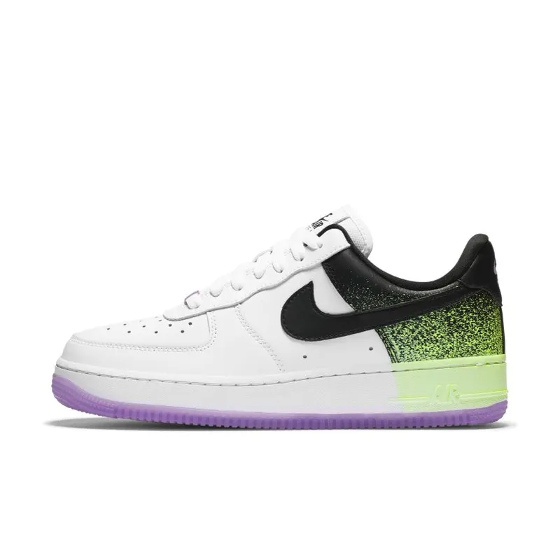 Nike Air Force 1 Low Splatter Barely Volt Fuchsia Glow (W) White/Barely Volt-Fuchsia Glow-Black (CZ8097-100)