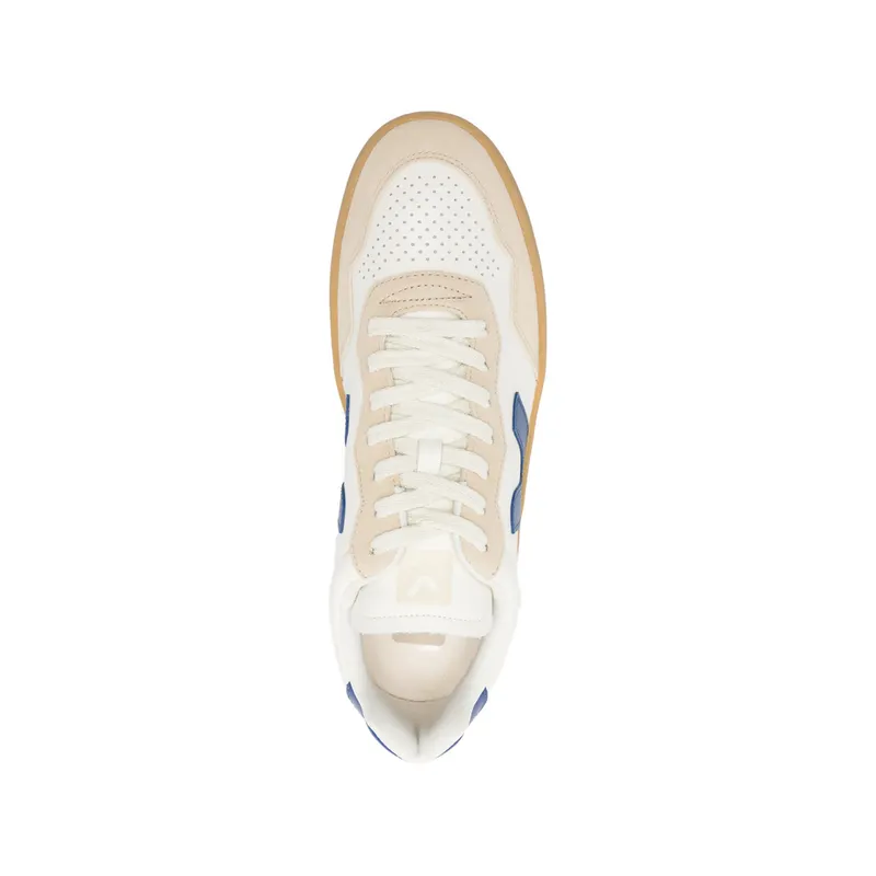 Veja V90 O. T. Leather Panelled “Neutrals/Blue” (VD2021367)