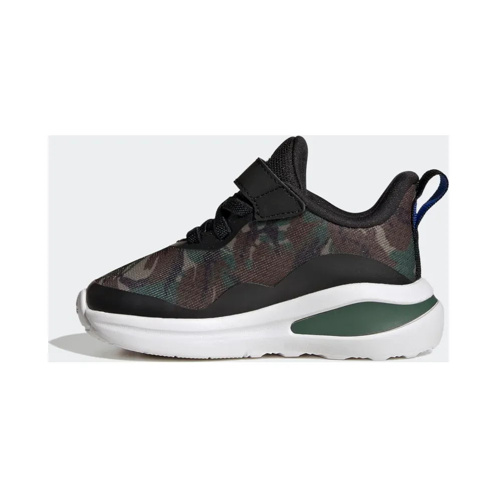 Adidas FortaRun Sport Running Elastic Lace and Top Strap Core Black / Cloud White / Green Oxide (GV9478)
