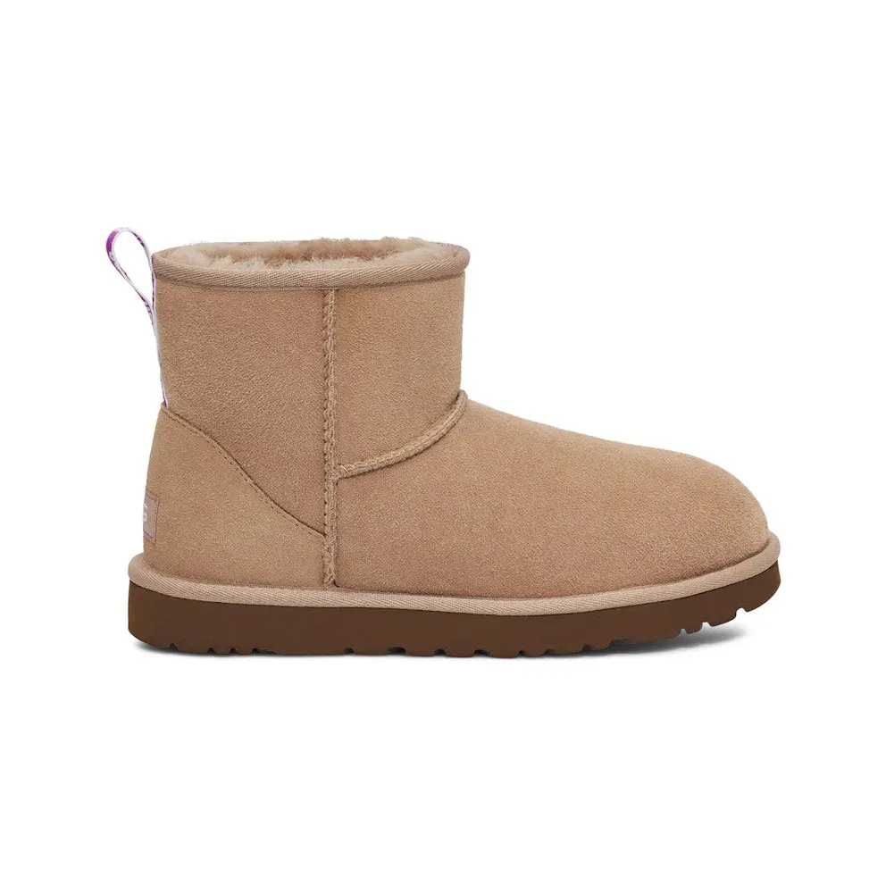 UGG Classic Mini II Graphic Logo Boot Beige Pink (1110083-BPRY)