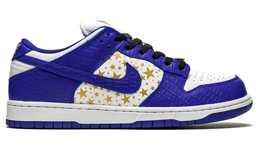 Nike x Supreme SB Dunk Low Sneakers – Blau (CW3092)