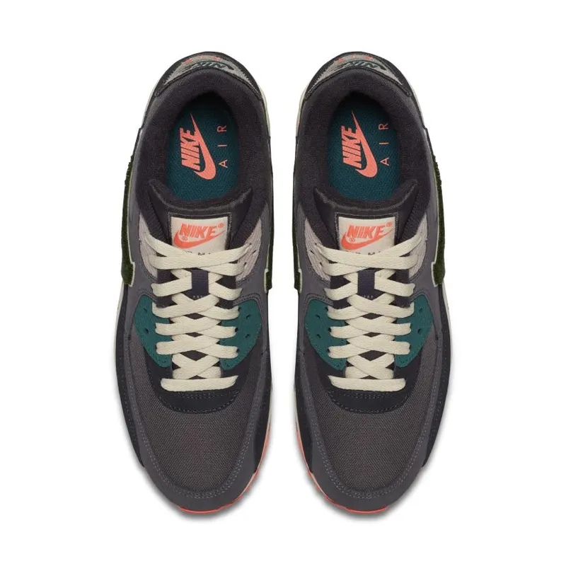 Nike Air Max 90 Oil Grey Rainforest Oil Grey/Rainforest-Light Cream (858954-002)