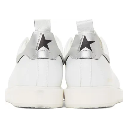 Golden Goose White and Silver Starter Sneakers (G35MS631.Q8) (3)