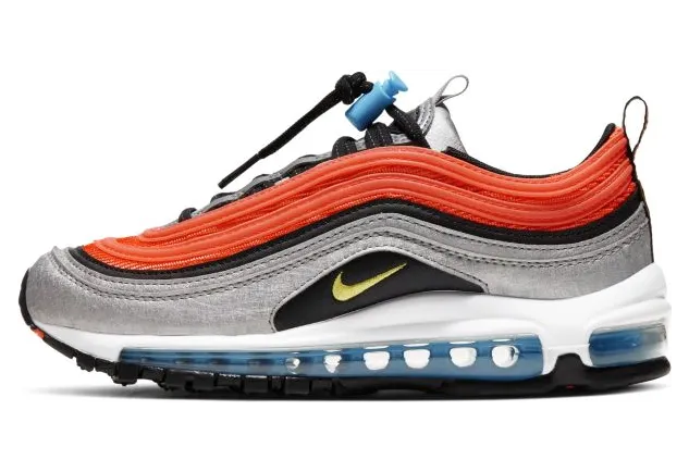 Nike Air Max 97 GS ‘Sky ‘ Metallic Silver/Speed Yellow/Black (CW6012-001)