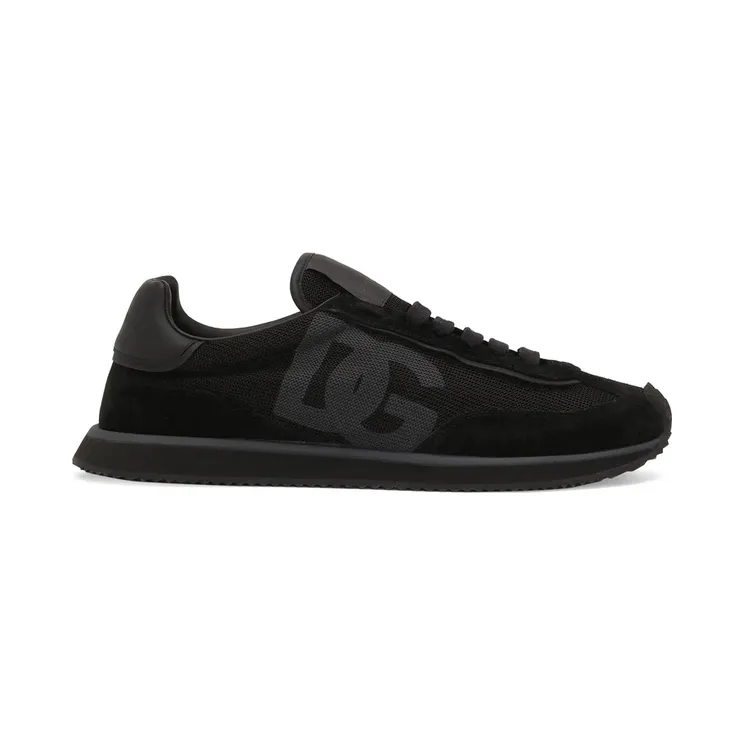 Dolce & Gabbana Mixed-material DG Cushion “Black” (CS2288 A5355 8B956)