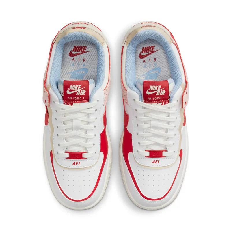 Nike Air Force 1 Shadow ‘Summit White University Red’ (2021) (CI0919-108)