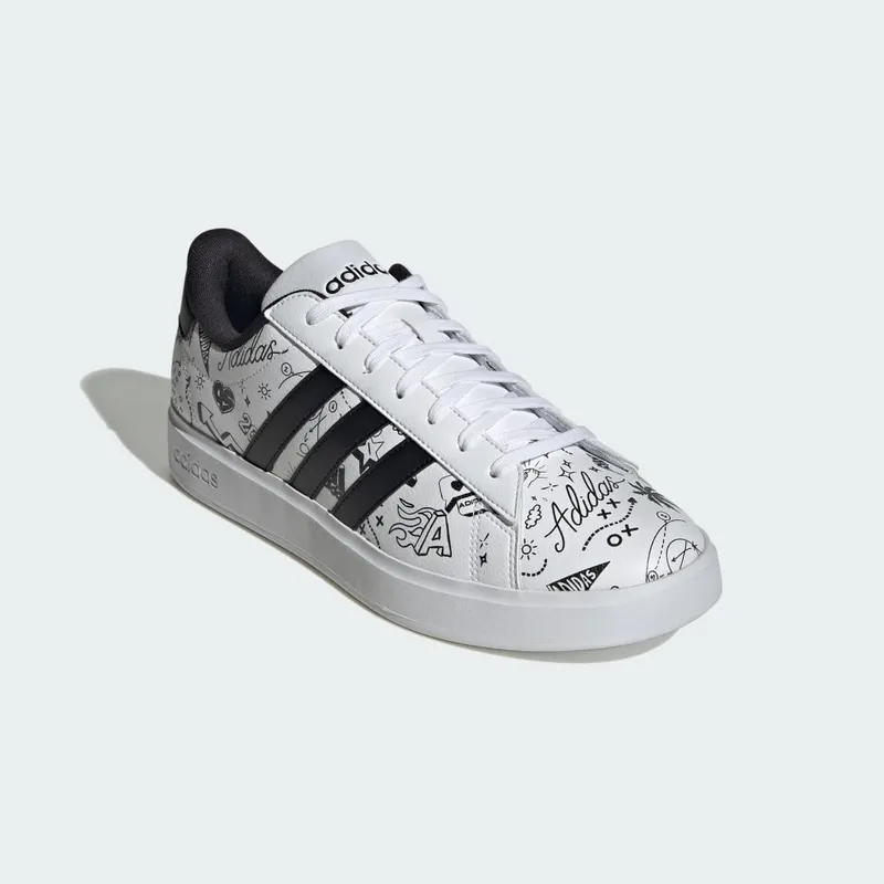 Adidas Grand Court 2.0 Cloud White / Core Black / Core Black (ID4474)
