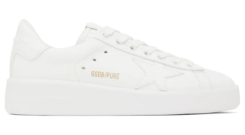 Golden Goose White Purestar Sneakers (GWF00197.F000541.10100)