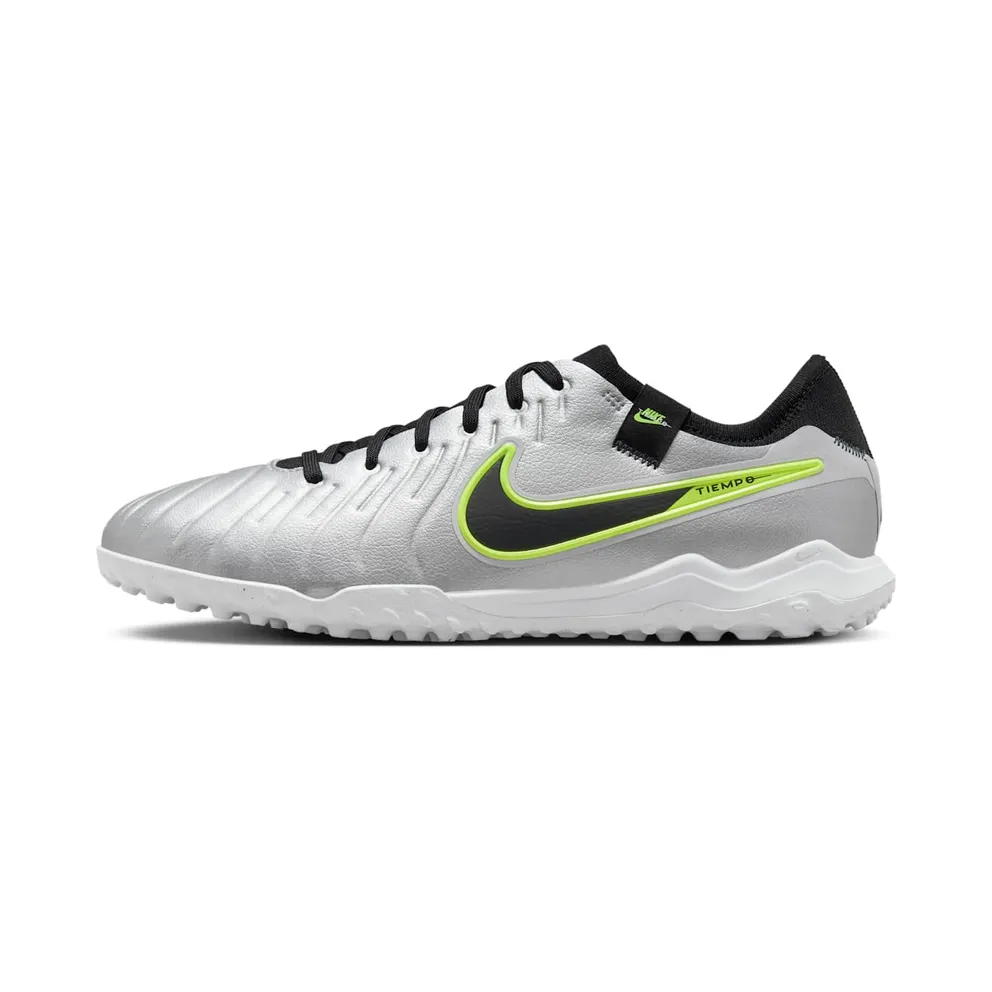 Nike Tiempo Legend 10 Pro TF Metallic Silver Volt Black (DV4336-001)