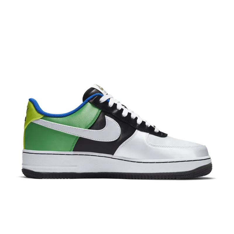 Nike Air Force 1 Low Hidden Message Black/Metallic Silver-Chile Red (DA1345-014)