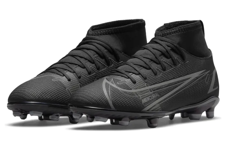 Nike Jr. Mercurial Superfly 8 Club MG Fußballschuh für verschiedene Böden für jüngere/ältere Schwarz (CV0790-004)