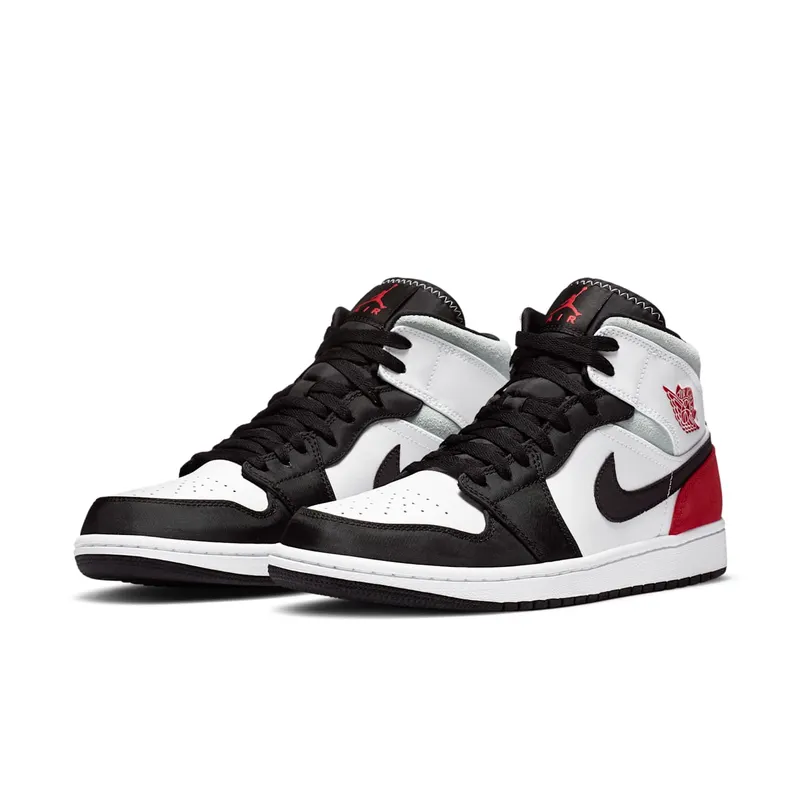 Jordan 1 Mid SE Union Black Toe White/Black-Light Smoke Grey-Gym Red (852542-100)