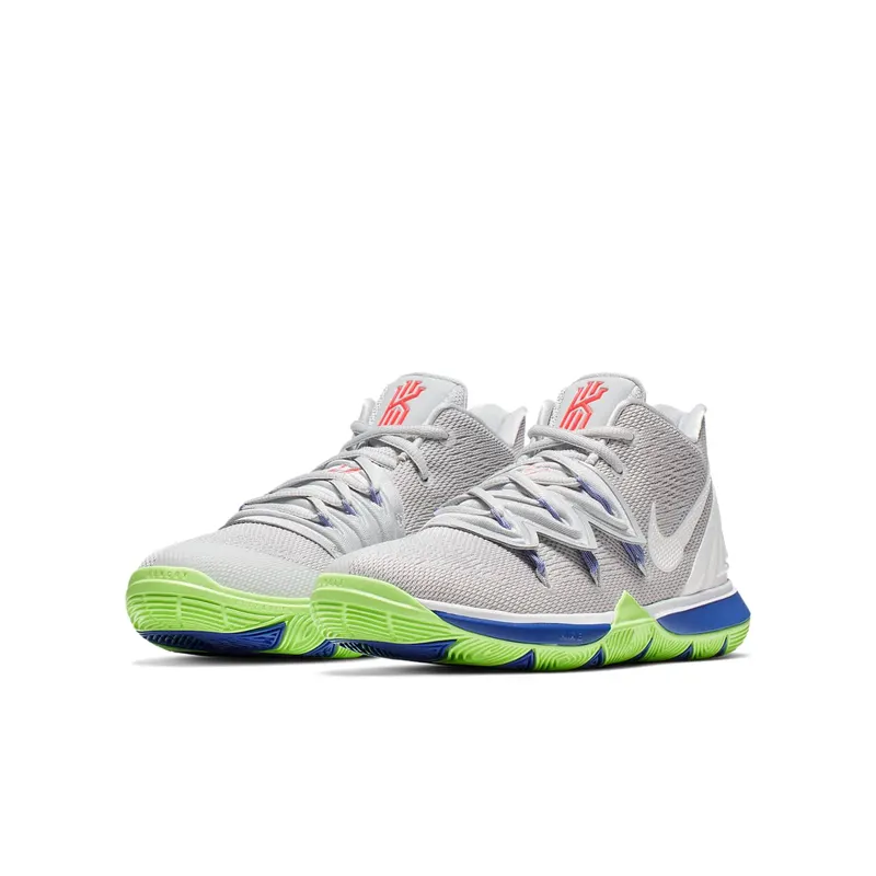 Nike Kyrie 5 Wolf Grey Lime Blast (GS) Wolf Grey/White-Lime Blast (AQ2456-099)