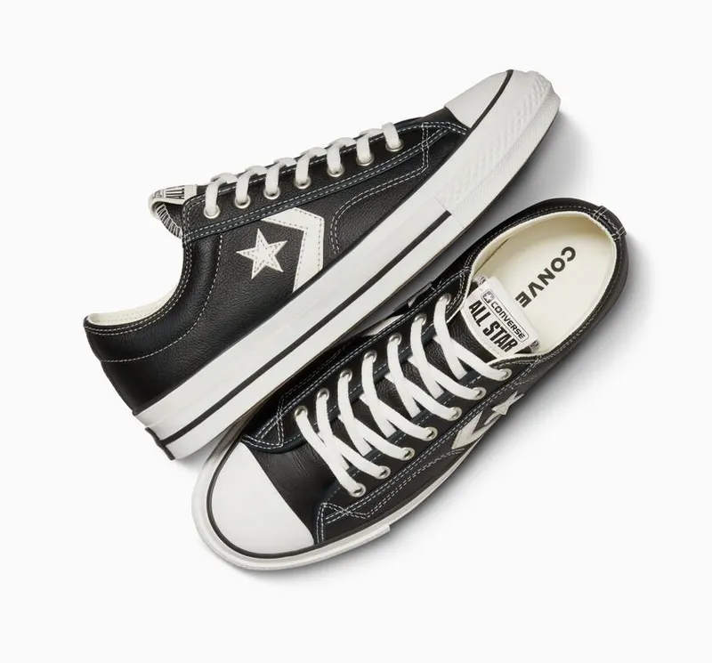 Converse Star Player 76 Fall Leather Black/vintage White/silver