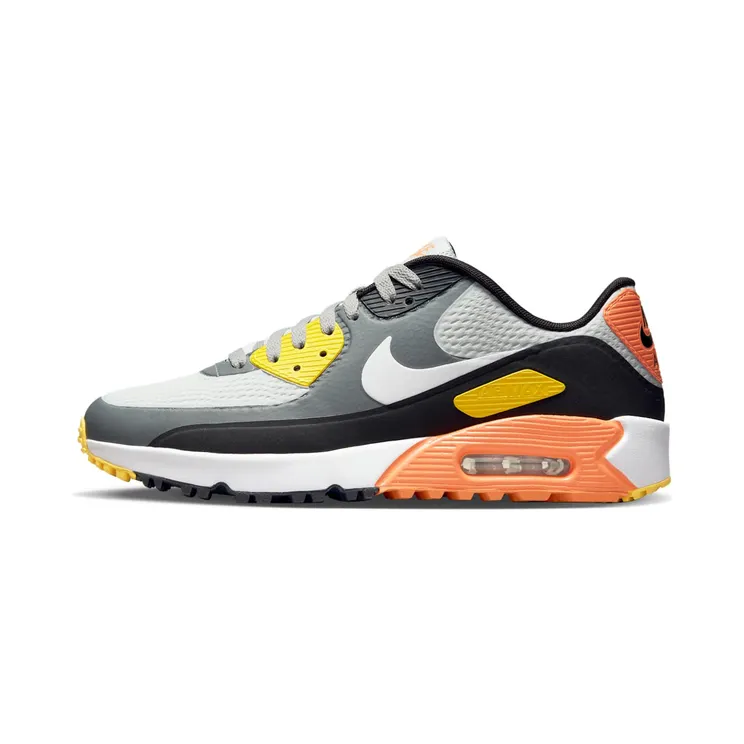 Nike Air Max 90 Golf Smoke Grey Black Orange “Smoke Grey / Black / Grey Fog / White” (CU9978-012)