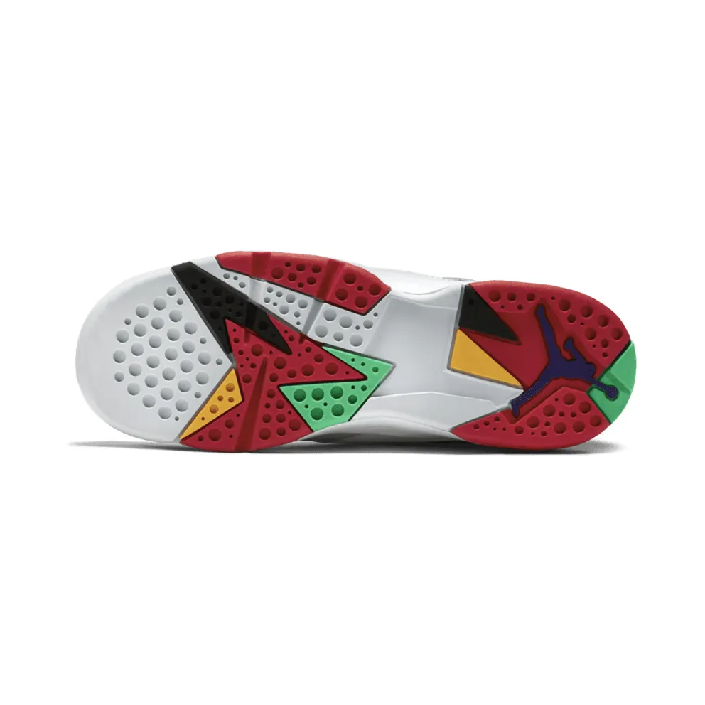 Jordan 7 Retro Hare 2015 (GS) White/True Red-Light Silver-Tourmaline (304774-125)