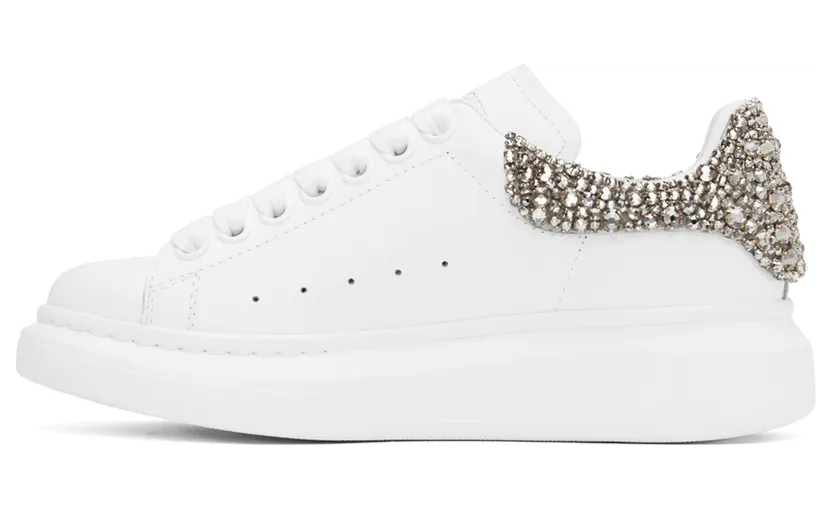 Alexander McQueen White & Silver Oversized Sneakers (687331WIB9X) (3)