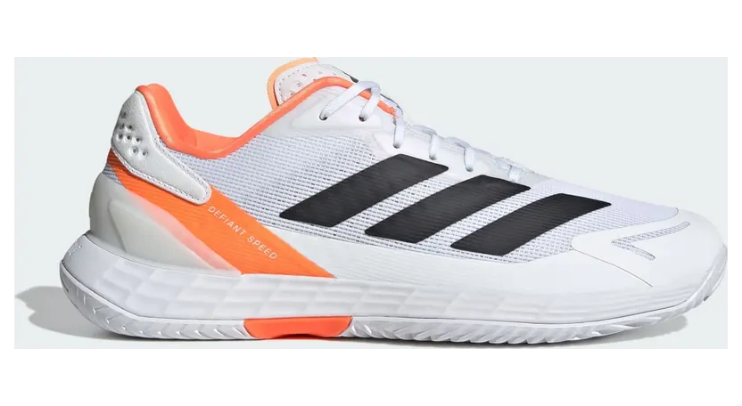 Adidas Defiant Speed 2 Tennisschoenen Cloud White / Core Black / Lucid Orange (JR1745)