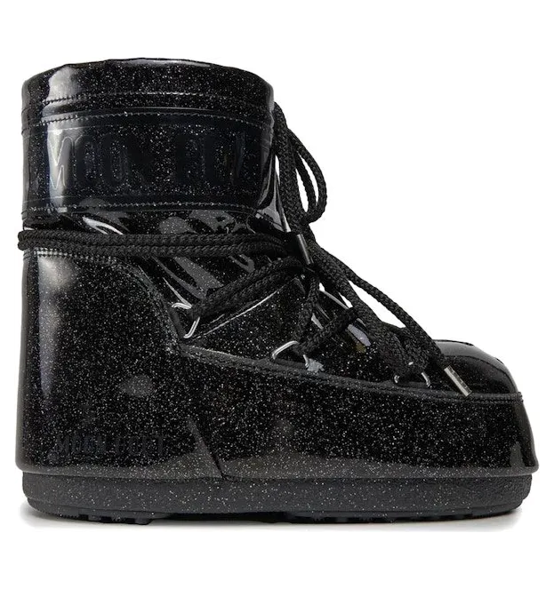 Moon Boot Icon Glitter Low Boot Black (14094400001)