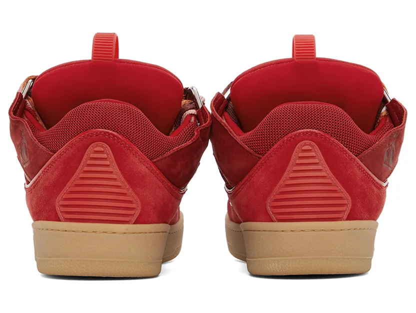 Lanvin Red Curb Sneakers (FM-SKRK11-DRAL-H22) (2)