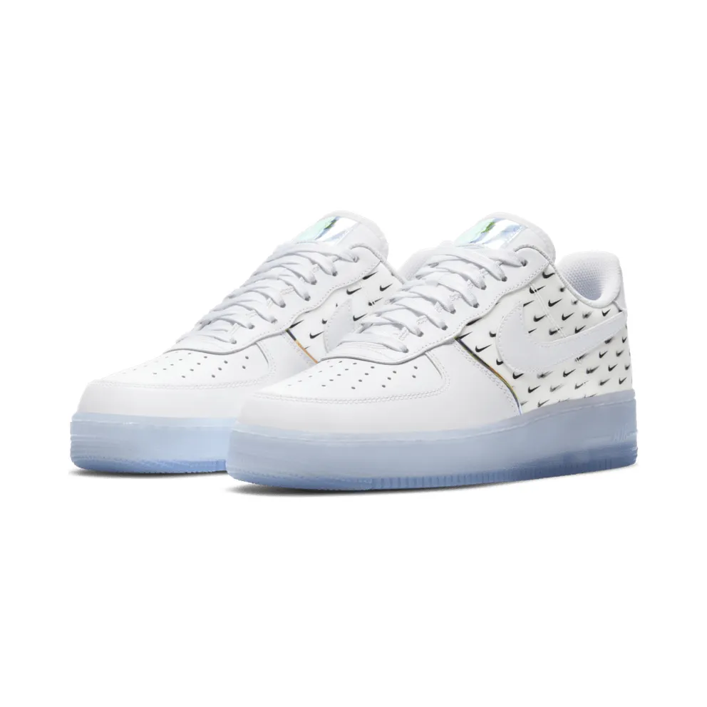 Nike Air Force 1 07 PRM Swoosh Pattern White/White/Ice (CK7804-100)