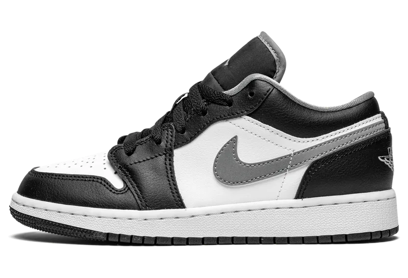 Jordan 1 Low Black White Grey (GS) (553560-040)