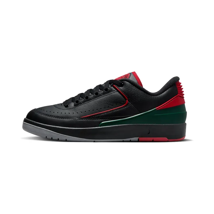 Air Jordan 2 Low ‘Origins’ “Black / Fir / Cement Grey / Fire Red” (DV9956-006)