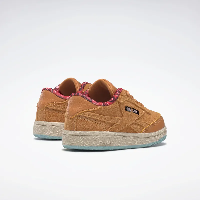 Reebok Jurassic Park Club C 85 Rich Ochre / Diffused Blue / Stadium Red (GZ0538)