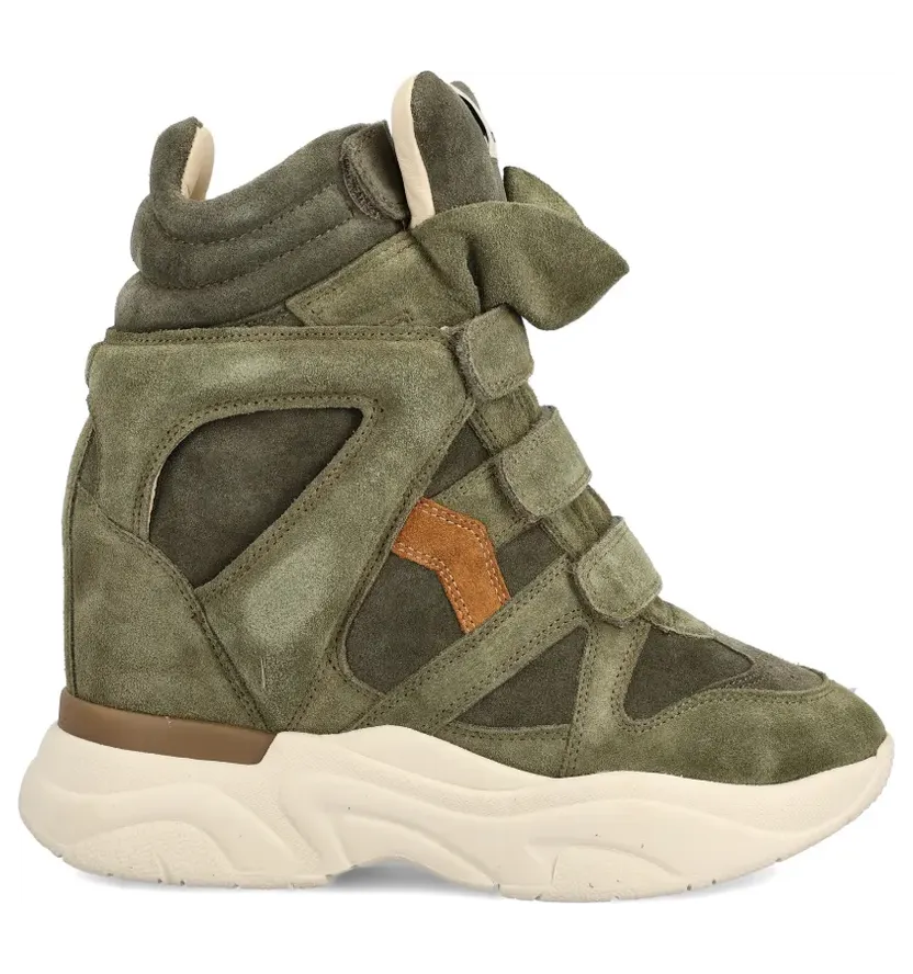 ISABEL MARANT Balskee high-top sneakers met sleehak – Beige (BK0009FAD2E07S)