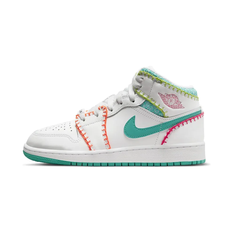 Air Jordan 1 Mid Knit GS White Multi (DM6218-100)