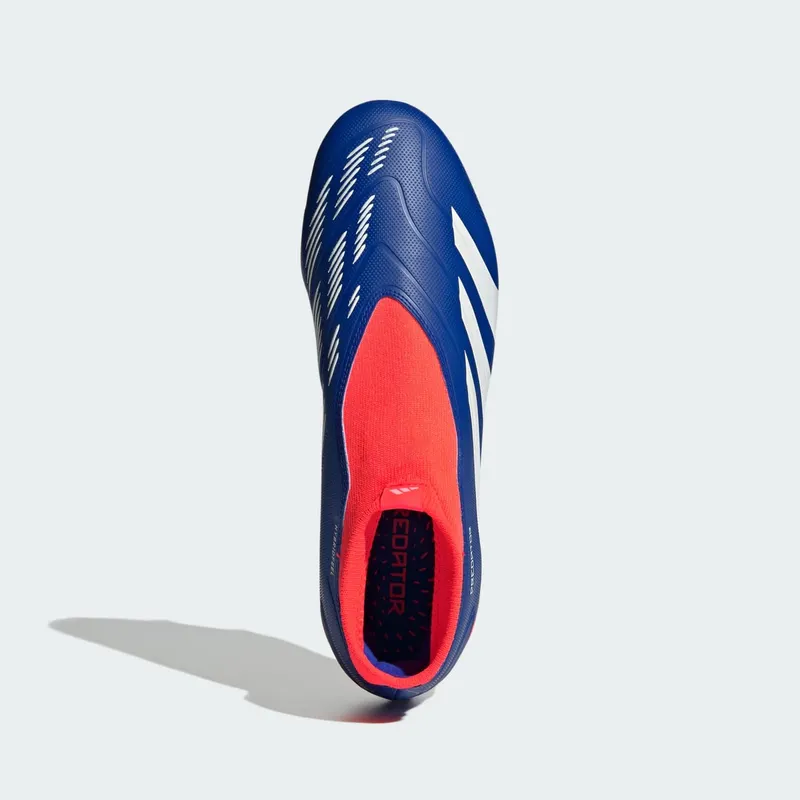 adidas Predator League Laceless FG Lucid Blue Cloud White Solar Red (IF6333)