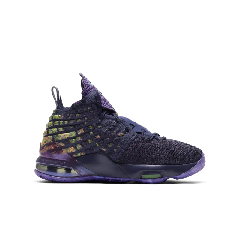Nike LeBron 17 Monstars (GS) Navy Heather/Multi-Color-Black (CW1036-400)