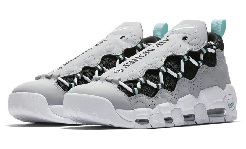 Nike Air More Money Wolf Grey Island Green