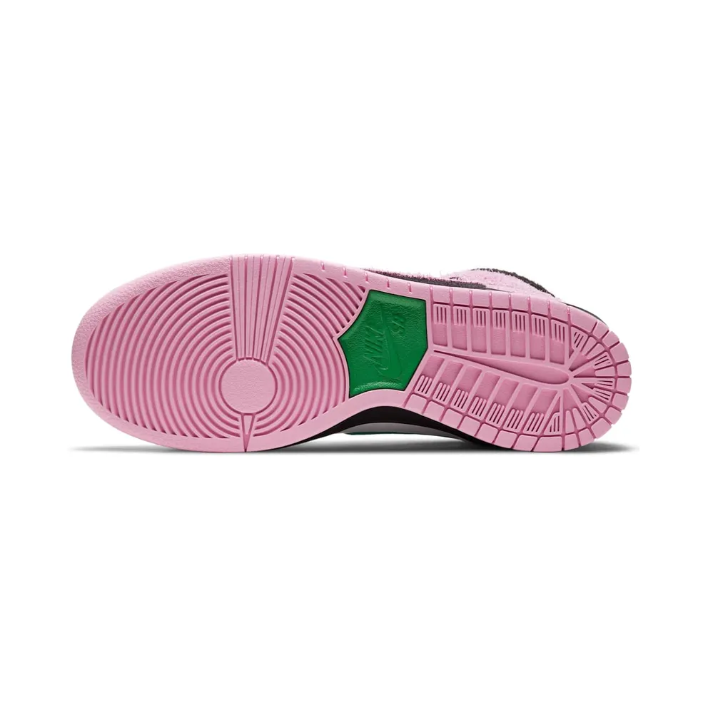 Nike SB Dunk High Invert Celtics Black/Pink Rise-Lucky Green (CU7349-001)