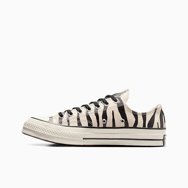 Converse Chuck 70 Glow-In-The-Dark Zebra Print Light Dune/Black/Egret (A13438C)