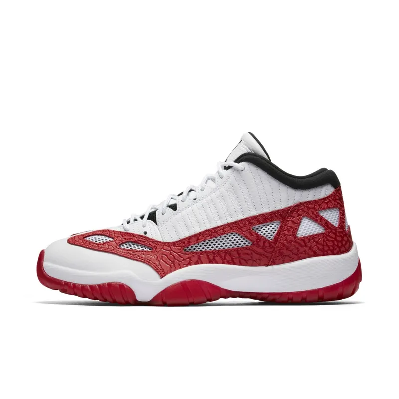 Jordan 11 Retro Low IE White Gym Red White/Gym Red-Black (919712-101)