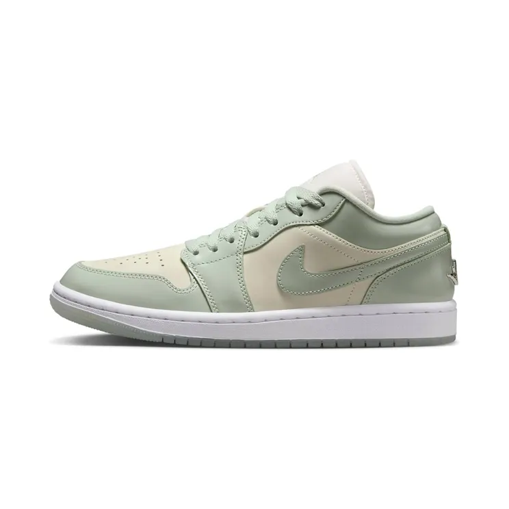 Jordan 1 Low “Sail / Metallic Silver / White / Seafoam” (HF4078-100)