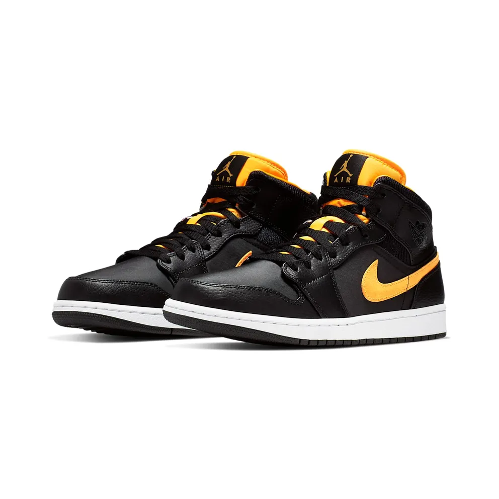 Jordan 1 Mid Black University Gold Black/University Gold-White (CI9352-001)