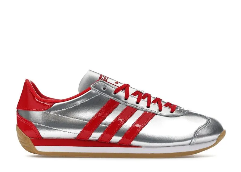 adidas Country OG Silver Metallic Better Scarlet (JP8804)