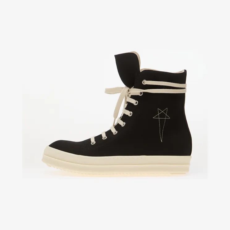 Rick Owens DRKSHDW Denim – Vegan Sneaks Black / Pearl / Milk