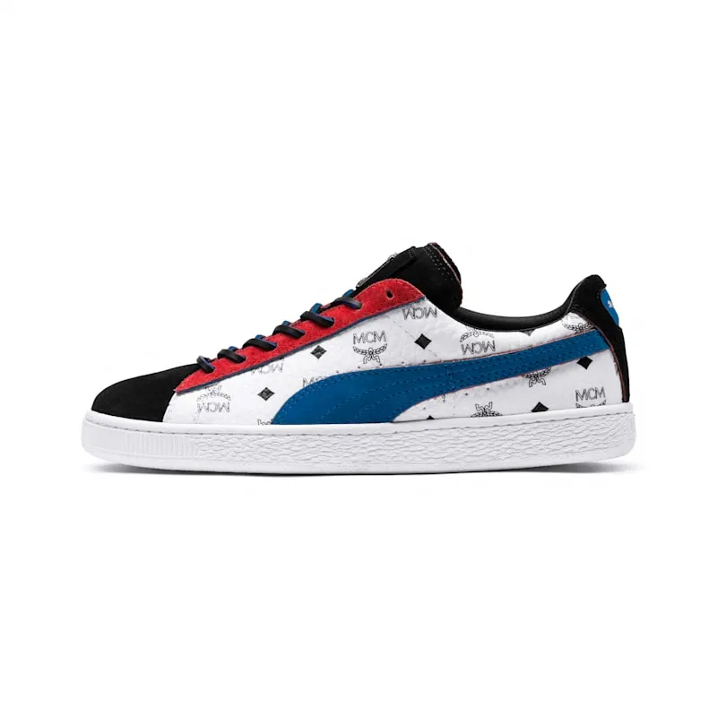 Puma Suede Classic MCM (Black) Whisper White/Blue-Puma Black (366299-03)