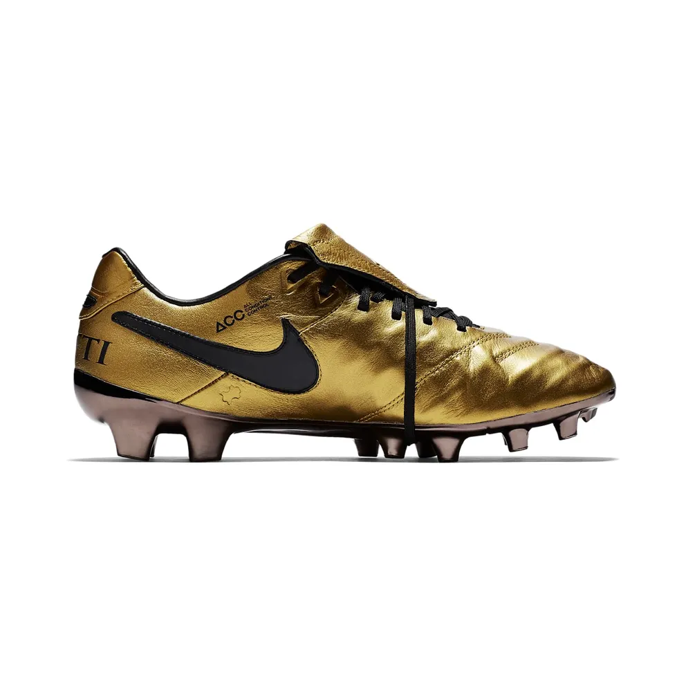 Nike Tiempo Legend VI SE FG Totti x Roma Metallic Gold/Team Crimson-Black (AA0612-706)