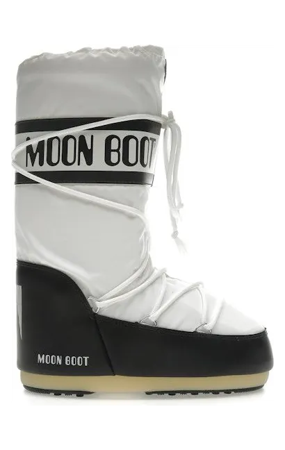 Moon Boot Icon Nylon Boot Black White (80D1400440-NA02)
