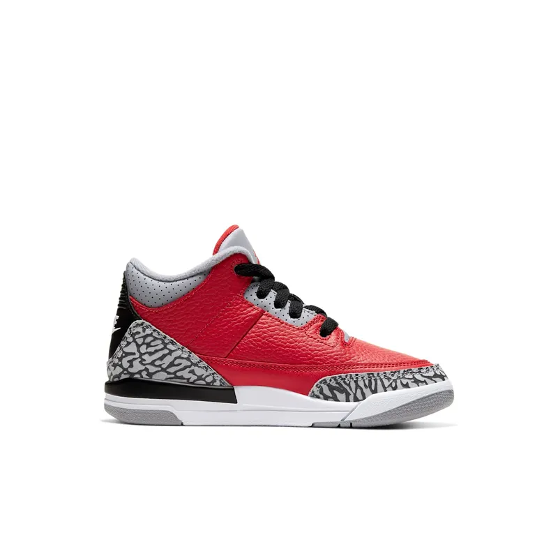 Jordan 3 Retro SE Fire Red (PS) Fire Red/Fire Red-Cement Grey-Black (CQ0487-600)