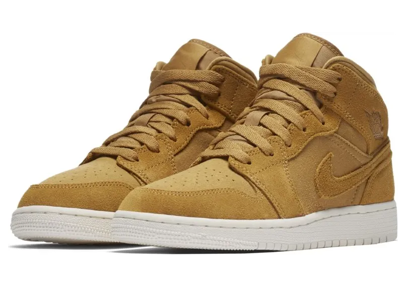 Air Jordan 1 Mid BG GOLDEN HARVEST/SAIL (554725-725)